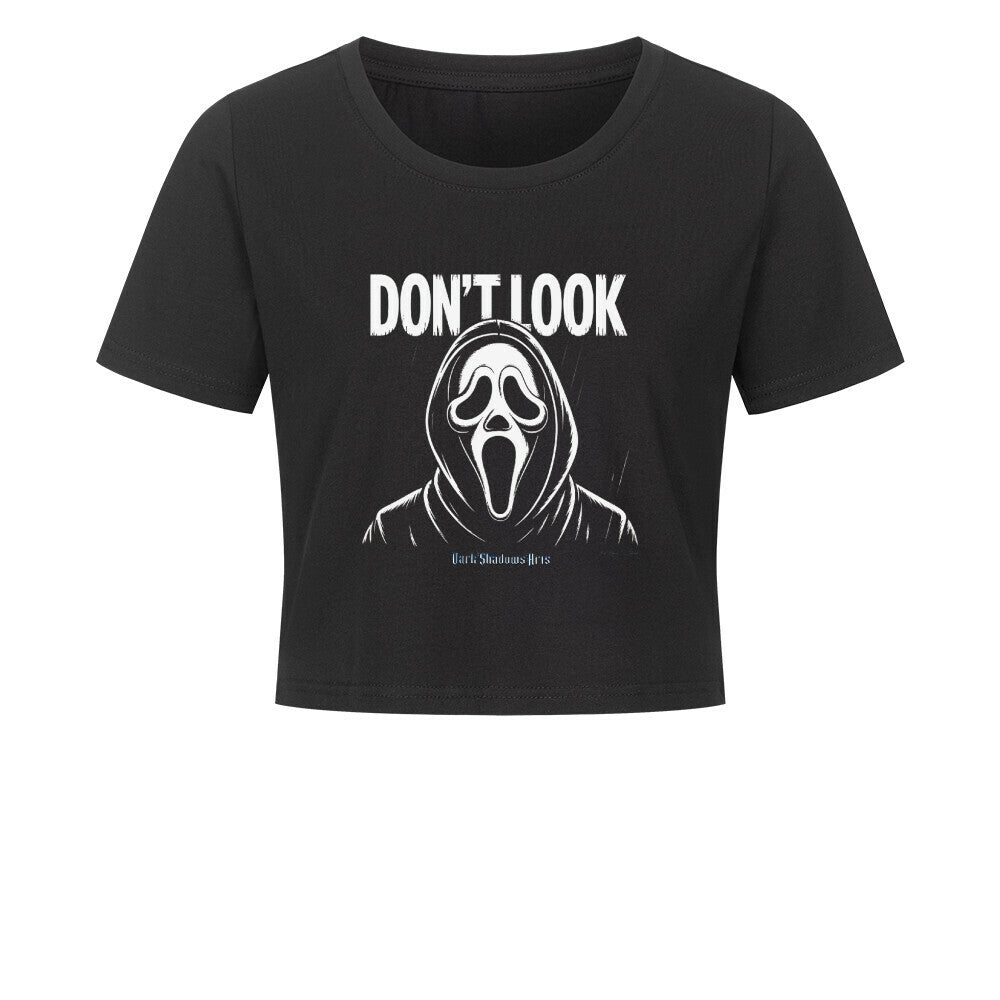 Don’t Look – Ghostface Horror - Ladies Cropped Tee | T-Shirt | Dark Shadows Arts
