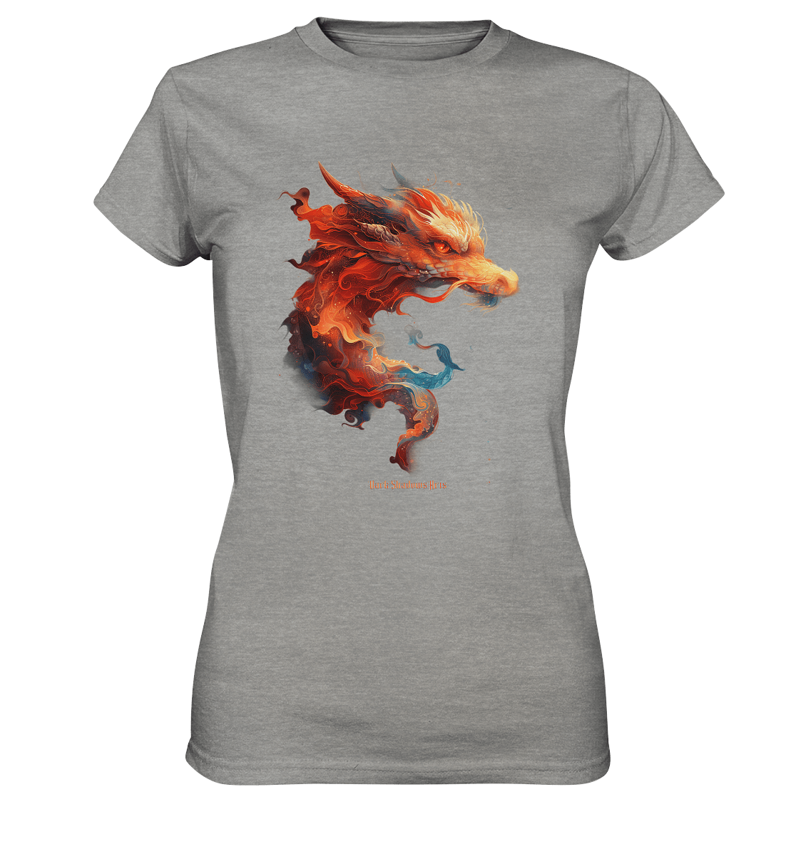 Drachenfeuer – Mystische Kreatur in lebendigen Farben - Ladies Premium Shirt | Lady - Shirts | Dark Shadows Arts