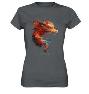 Drachenfeuer – Mystische Kreatur in lebendigen Farben - Ladies Premium Shirt | Lady - Shirts | Dark Shadows Arts