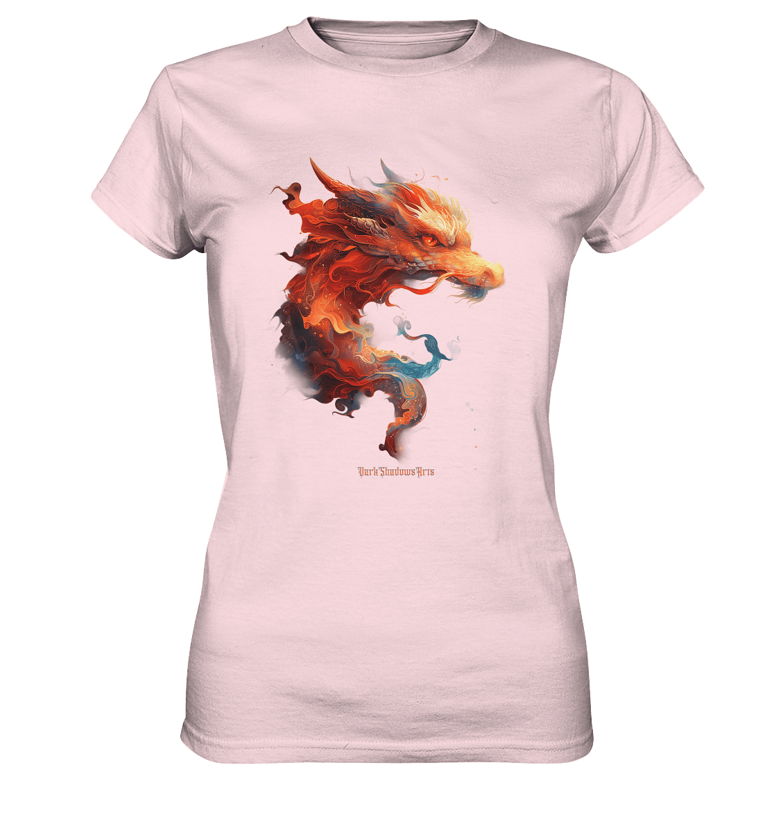 Drachenfeuer – Mystische Kreatur in lebendigen Farben - Ladies Premium Shirt | Lady - Shirts | Dark Shadows Arts
