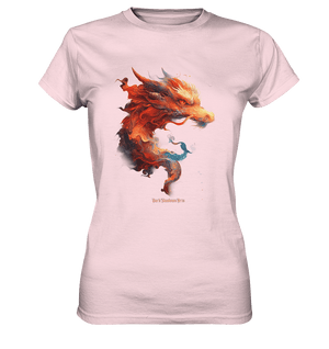 Drachenfeuer – Mystische Kreatur in lebendigen Farben - Ladies Premium Shirt | Lady - Shirts | Dark Shadows Arts