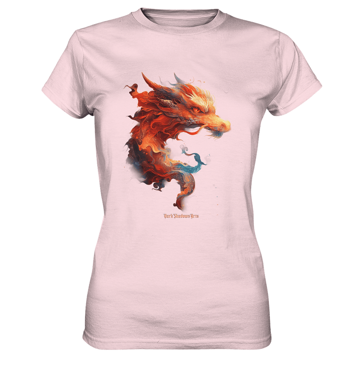 Drachenfeuer – Mystische Kreatur in lebendigen Farben - Ladies Premium Shirt | Lady - Shirts | Dark Shadows Arts
