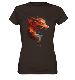 Drachenfeuer – Mystische Kreatur in lebendigen Farben - Ladies Premium Shirt | Lady - Shirts | Dark Shadows Arts