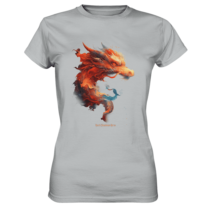 Drachenfeuer – Mystische Kreatur in lebendigen Farben - Ladies Premium Shirt | Lady - Shirts | Dark Shadows Arts