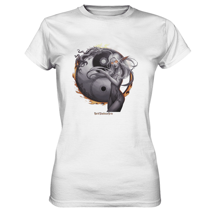 Dragonflame Maiden Mystical Yin Yang - Ladies Premium Shirt | Lady - Shirts | Dark Shadows Arts