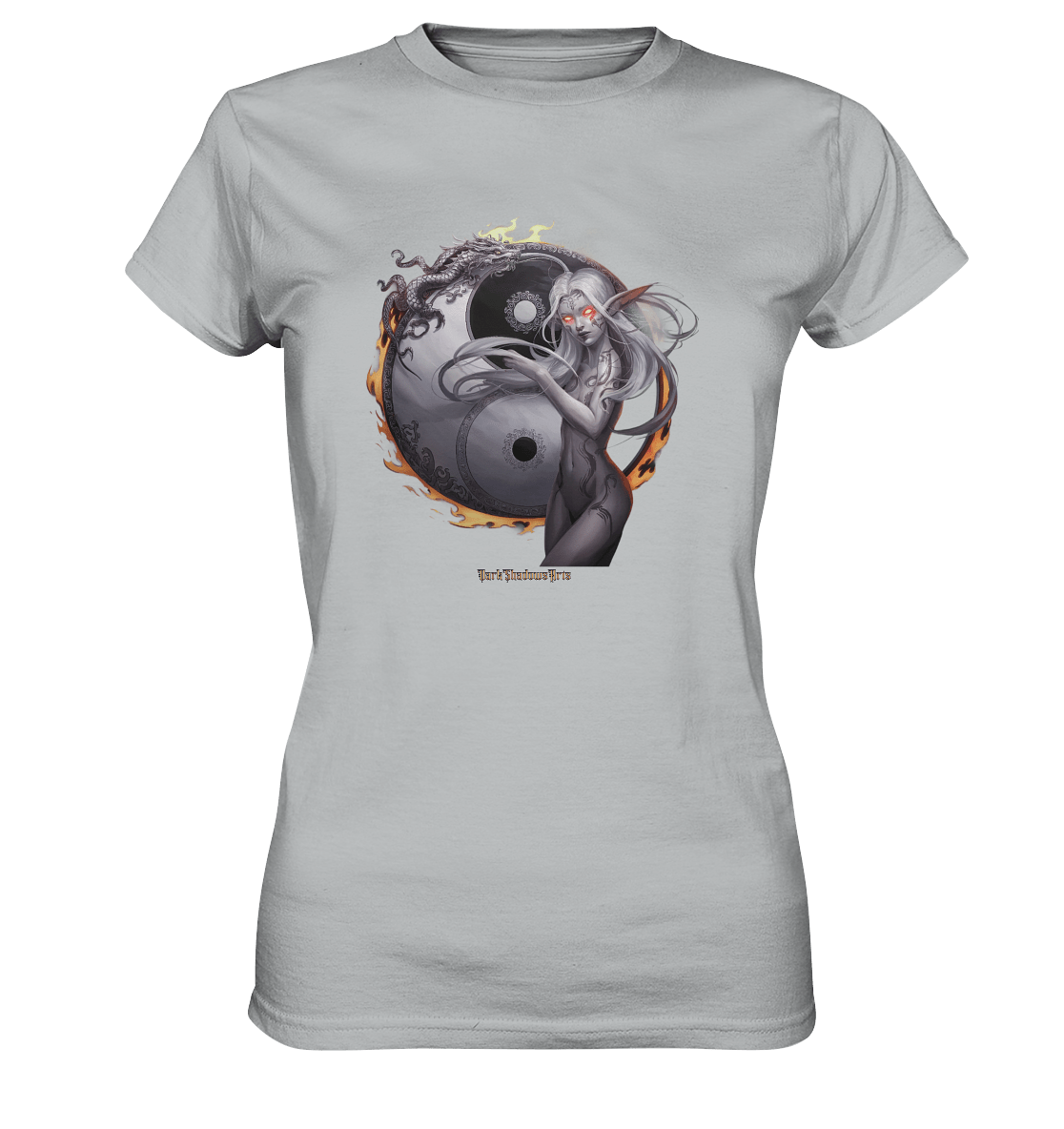 Dragonflame Maiden Mystical Yin Yang - Ladies Premium Shirt | Lady - Shirts | Dark Shadows Arts