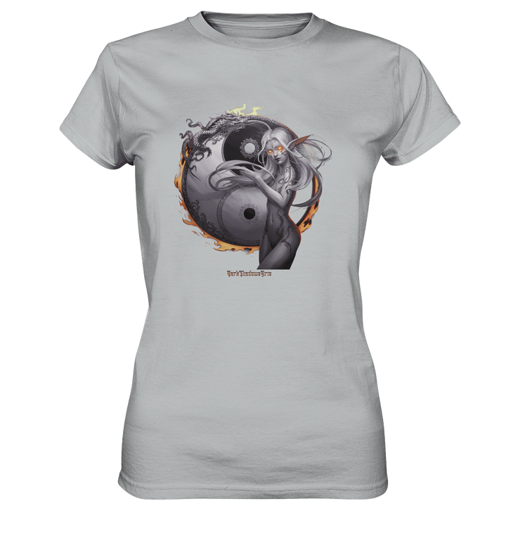 Dragonflame Maiden Mystical Yin Yang - Ladies Premium Shirt | Lady - Shirts | Dark Shadows Arts