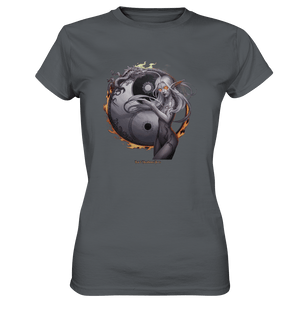 Dragonflame Maiden Mystical Yin Yang - Ladies Premium Shirt | Lady - Shirts | Dark Shadows Arts
