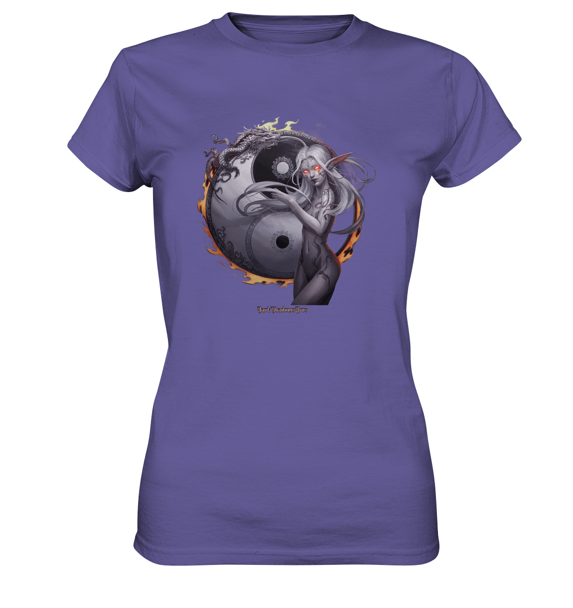 Dragonflame Maiden Mystical Yin Yang - Ladies Premium Shirt | Lady - Shirts | Dark Shadows Arts
