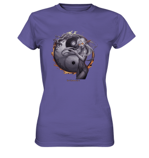 Dragonflame Maiden Mystical Yin Yang - Ladies Premium Shirt | Lady - Shirts | Dark Shadows Arts