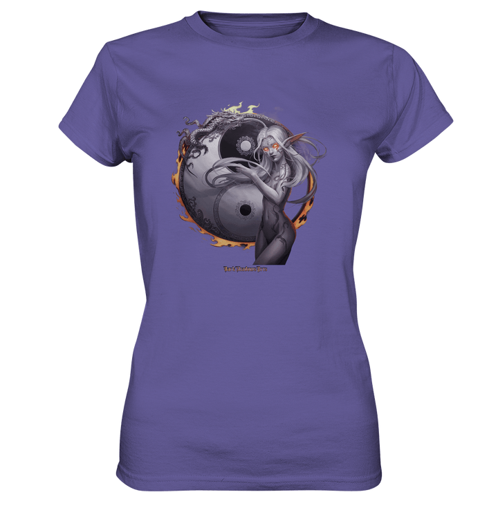 Dragonflame Maiden Mystical Yin Yang - Ladies Premium Shirt | Lady - Shirts | Dark Shadows Arts