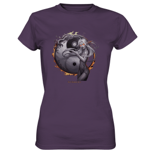 Dragonflame Maiden Mystical Yin Yang - Ladies Premium Shirt | Lady - Shirts | Dark Shadows Arts