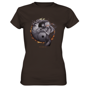 Dragonflame Maiden Mystical Yin Yang - Ladies Premium Shirt | Lady - Shirts | Dark Shadows Arts