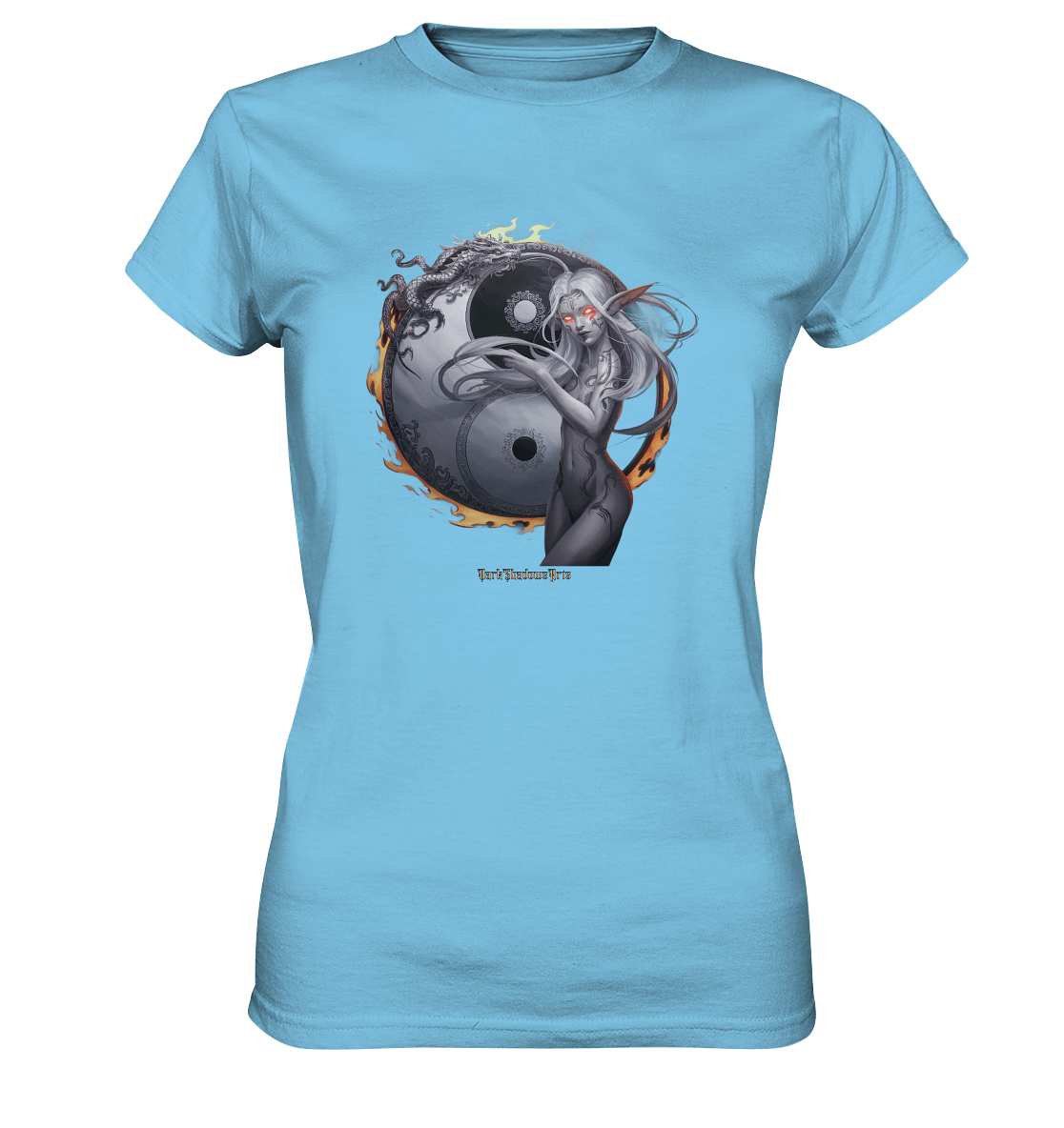 Dragonflame Maiden Mystical Yin Yang - Ladies Premium Shirt | Lady - Shirts | Dark Shadows Arts