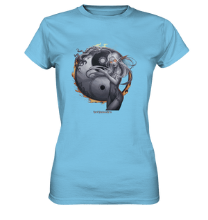 Dragonflame Maiden Mystical Yin Yang - Ladies Premium Shirt | Lady - Shirts | Dark Shadows Arts