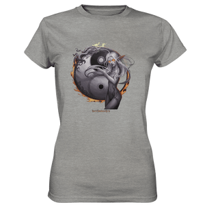 Dragonflame Maiden Mystical Yin Yang - Ladies Premium Shirt | Lady - Shirts | Dark Shadows Arts