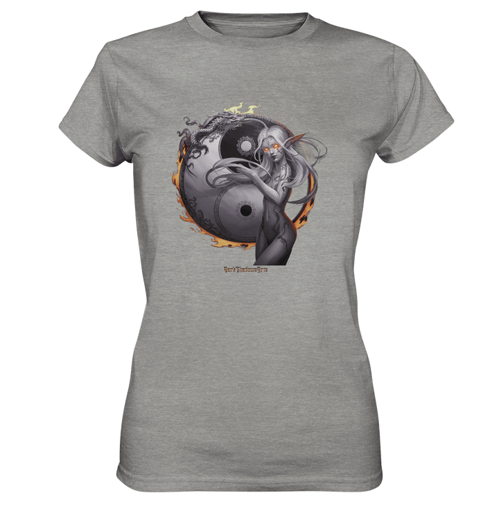 Dragonflame Maiden Mystical Yin Yang - Ladies Premium Shirt | Lady - Shirts | Dark Shadows Arts