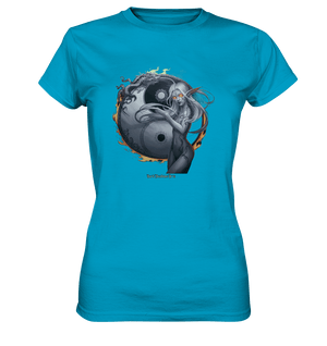 Dragonflame Maiden Mystical Yin Yang - Ladies Premium Shirt | Lady - Shirts | Dark Shadows Arts