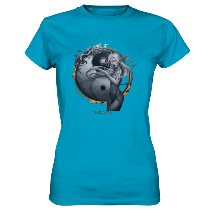 Dragonflame Maiden Mystical Yin Yang - Ladies Premium Shirt | Lady - Shirts | Dark Shadows Arts