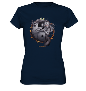 Dragonflame Maiden Mystical Yin Yang - Ladies Premium Shirt | Lady - Shirts | Dark Shadows Arts