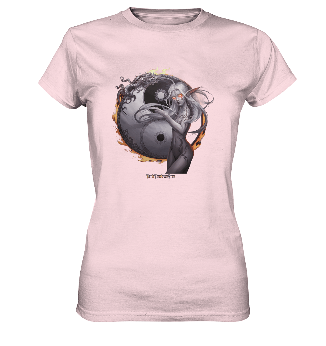Dragonflame Maiden Mystical Yin Yang - Ladies Premium Shirt | Lady - Shirts | Dark Shadows Arts