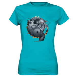 Dragonflame Maiden Mystical Yin Yang - Ladies Premium Shirt | Lady - Shirts | Dark Shadows Arts