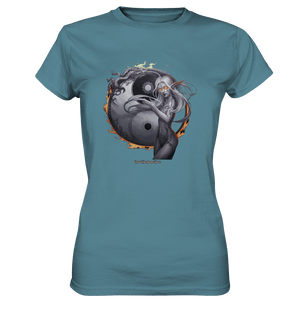 Dragonflame Maiden Mystical Yin Yang - Ladies Premium Shirt | Lady - Shirts | Dark Shadows Arts