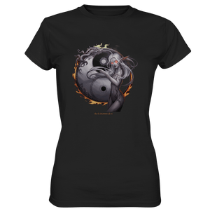Dragonflame Maiden Mystical Yin Yang - Ladies Premium Shirt | Lady - Shirts | Dark Shadows Arts