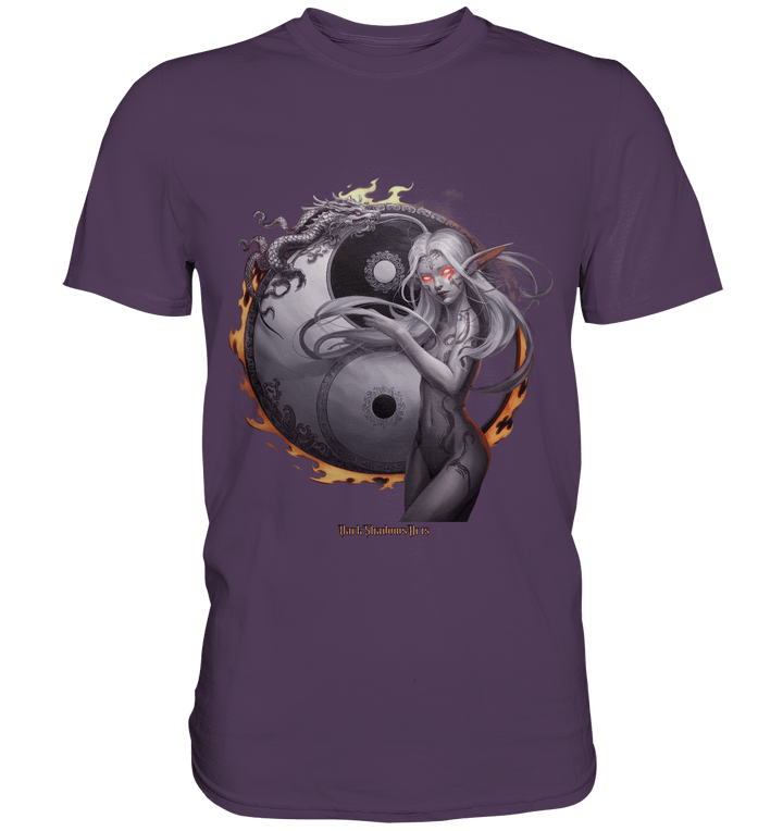 Dragonflame Maiden Mystical Yin Yang - Premium Shirt | Unisex - Shirts | Dark Shadows Arts