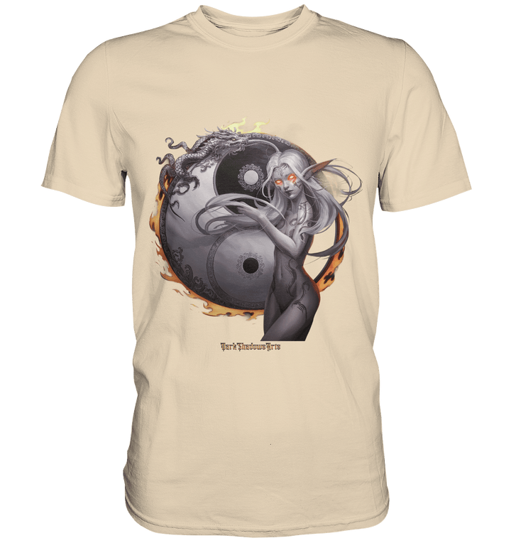 Dragonflame Maiden Mystical Yin Yang - Premium Shirt | Unisex - Shirts | Dark Shadows Arts