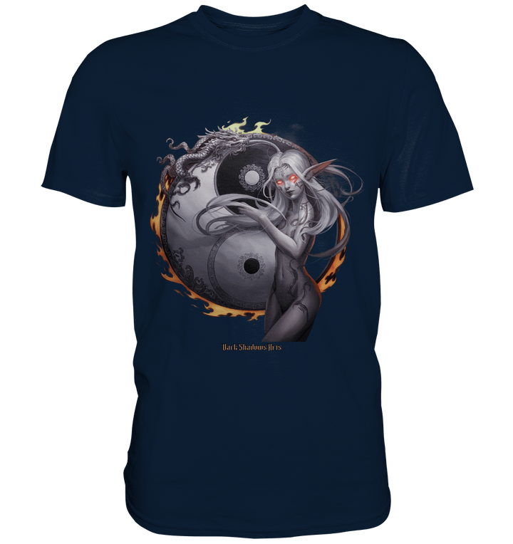 Dragonflame Maiden Mystical Yin Yang - Premium Shirt | Unisex - Shirts | Dark Shadows Arts