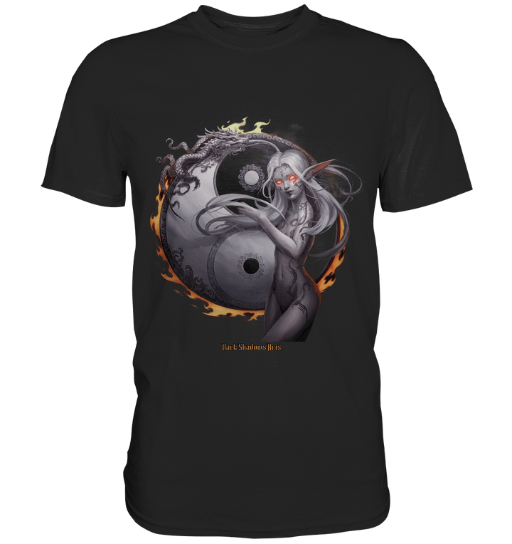 Dragonflame Maiden Mystical Yin Yang - Premium Shirt | Unisex - Shirts | Dark Shadows Arts