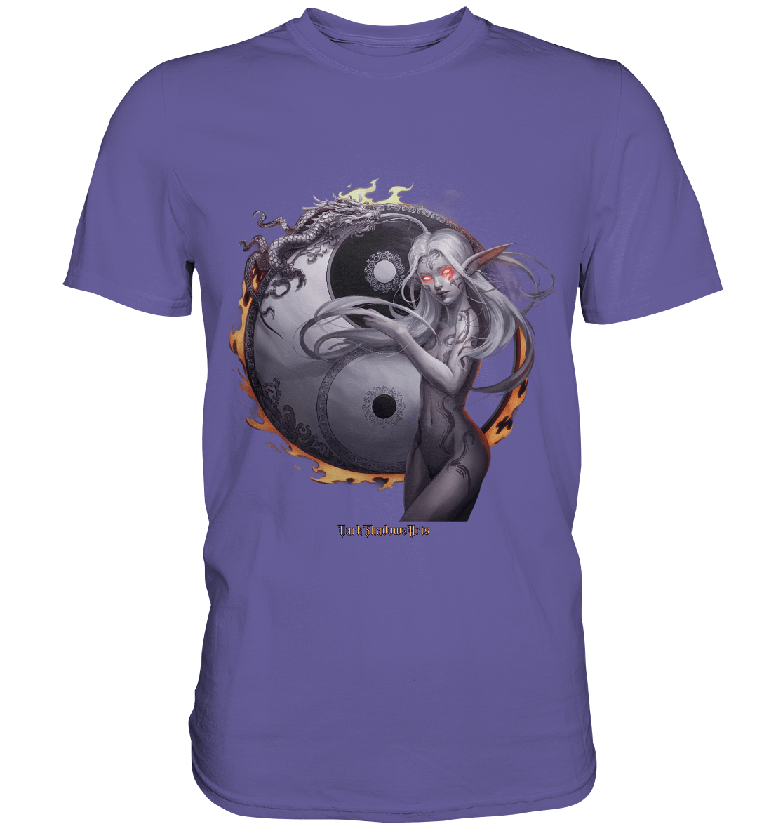 Dragonflame Maiden Mystical Yin Yang - Premium Shirt | Unisex - Shirts | Dark Shadows Arts