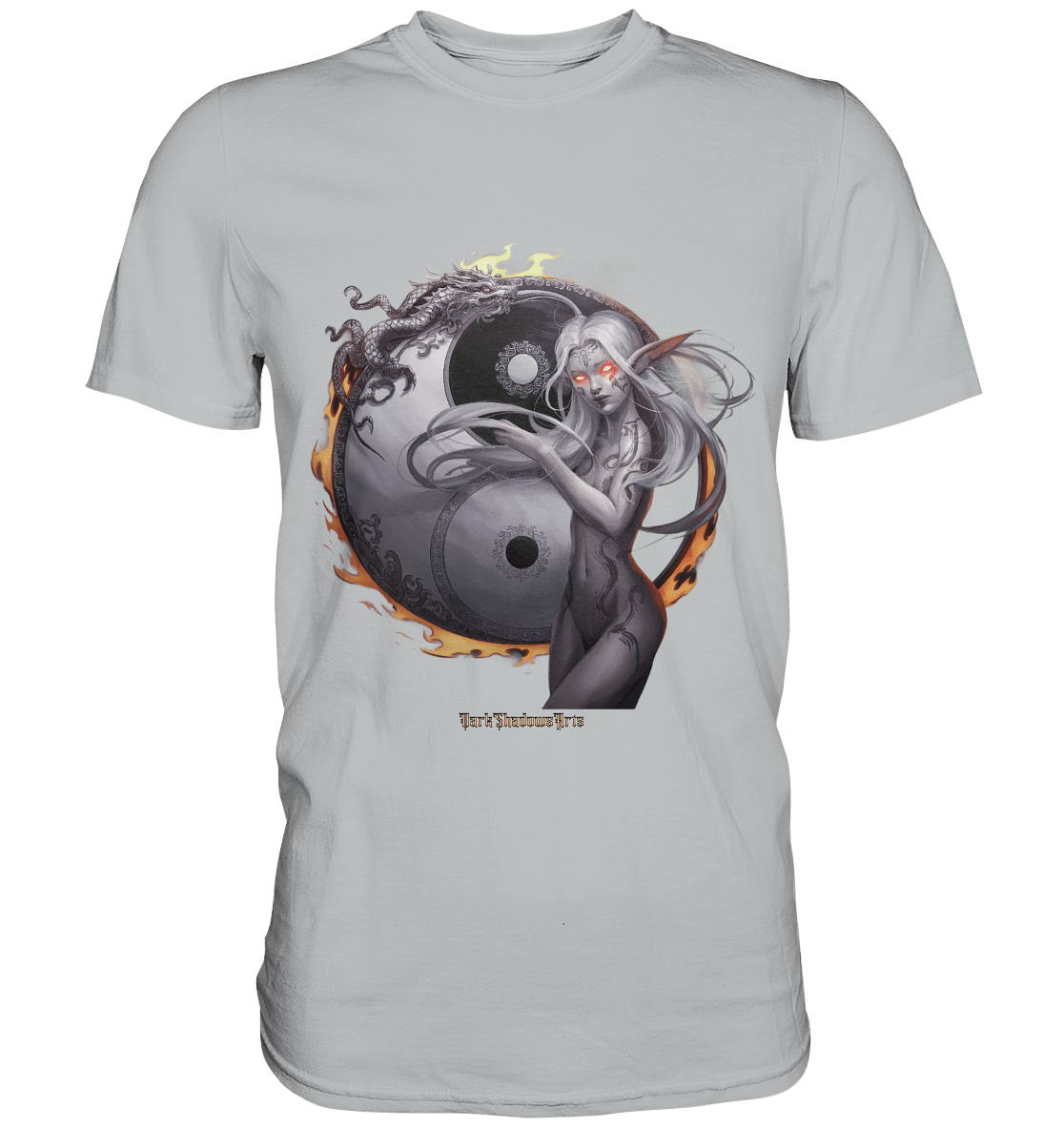 Dragonflame Maiden Mystical Yin Yang - Premium Shirt | Unisex - Shirts | Dark Shadows Arts