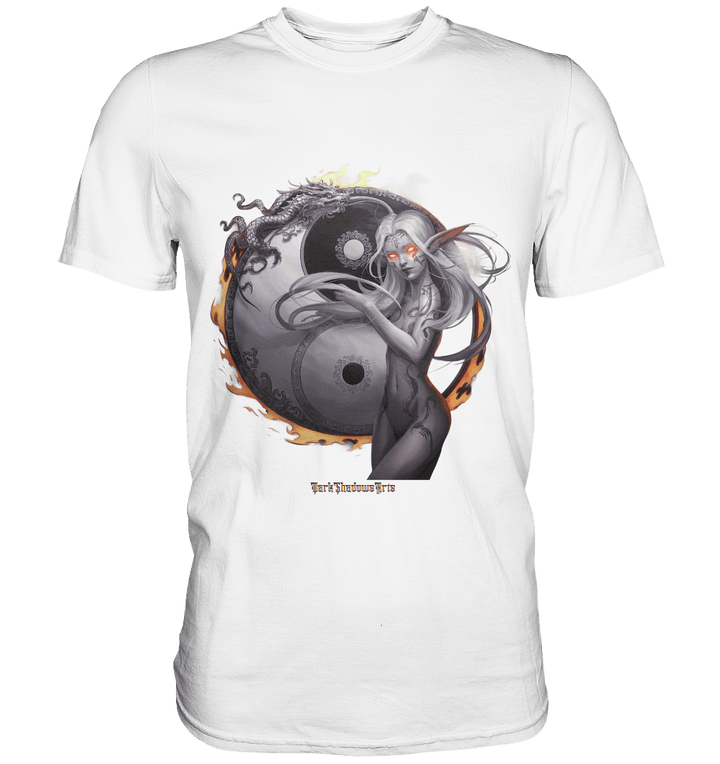 Dragonflame Maiden Mystical Yin Yang - Premium Shirt | Unisex - Shirts | Dark Shadows Arts