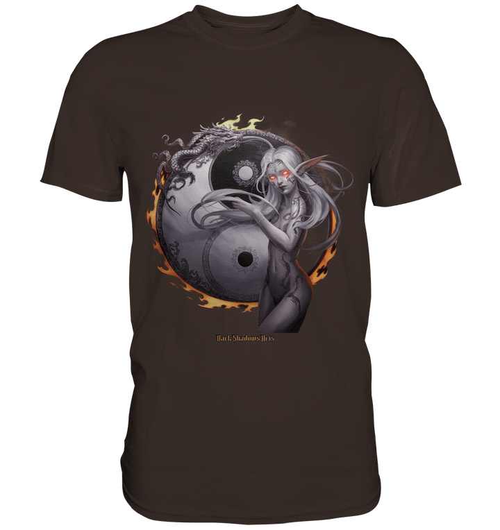 Dragonflame Maiden Mystical Yin Yang - Premium Shirt | Unisex - Shirts | Dark Shadows Arts