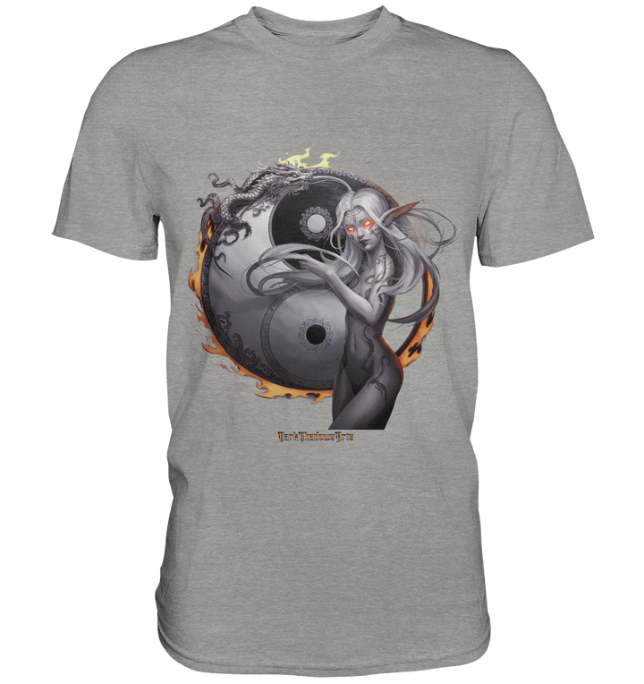 Dragonflame Maiden Mystical Yin Yang - Premium Shirt | Unisex - Shirts | Dark Shadows Arts