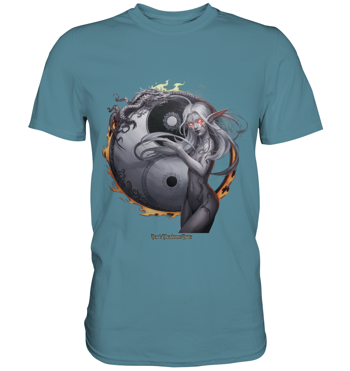 Dragonflame Maiden Mystical Yin Yang - Premium Shirt | Unisex - Shirts | Dark Shadows Arts
