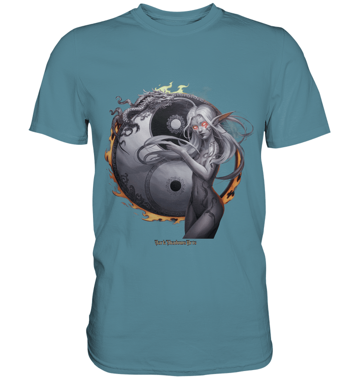 Dragonflame Maiden Mystical Yin Yang - Premium Shirt | Unisex - Shirts | Dark Shadows Arts