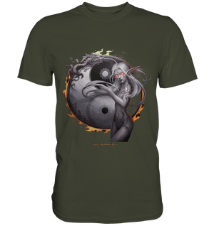 Dragonflame Maiden Mystical Yin Yang - Premium Shirt | Unisex - Shirts | Dark Shadows Arts