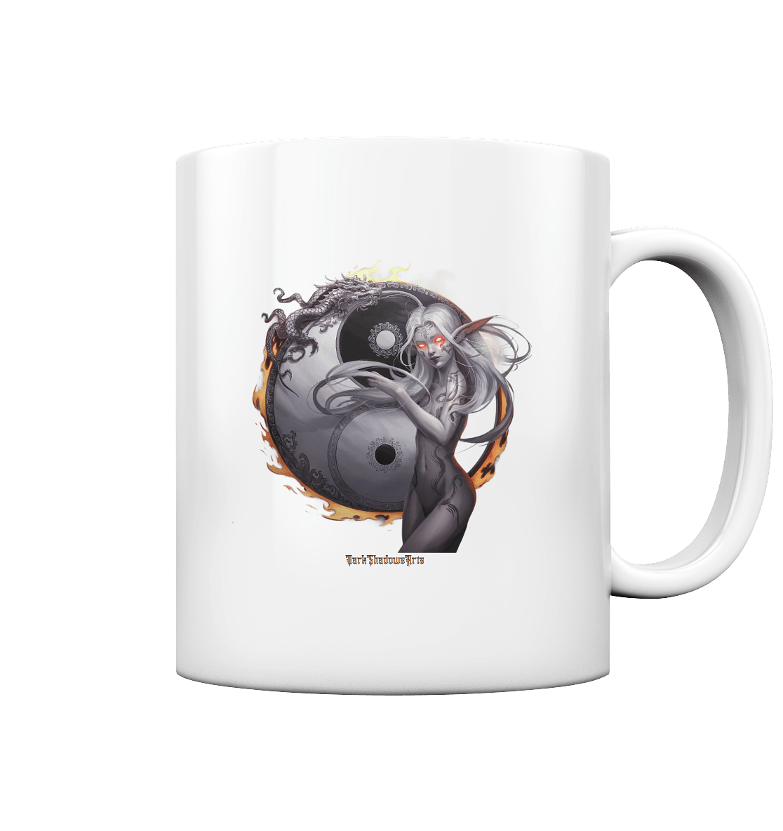 Dragonflame Maiden Mystical Yin Yang - Tasse glossy | Trinkgefäße | Dark Shadows Arts