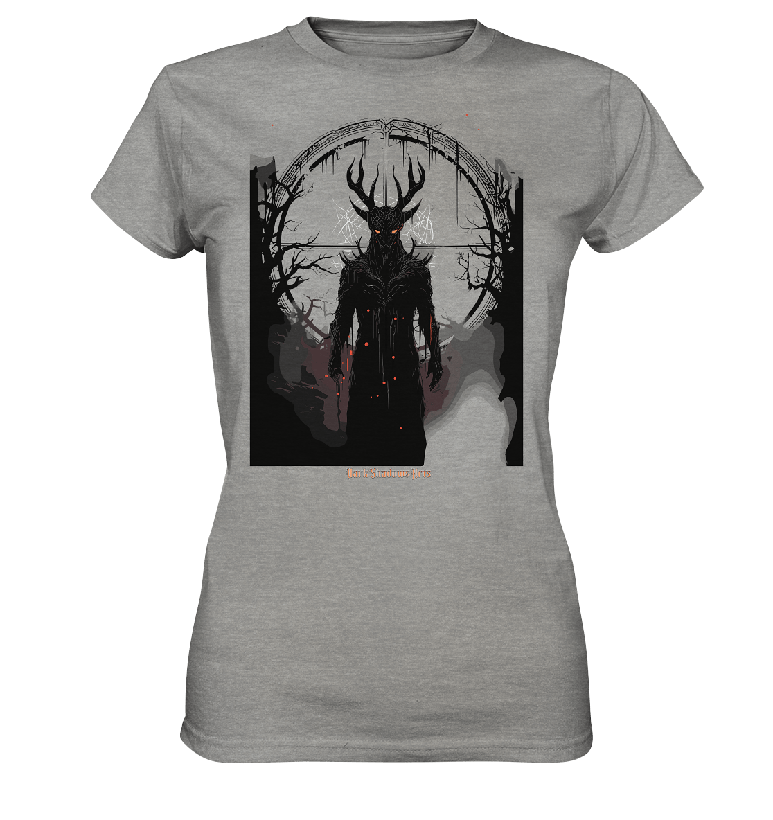 Drawing of Demonic Sigil Eerie Mystical Art - Ladies Premium Shirt | Lady - Shirts | Dark Shadows Arts