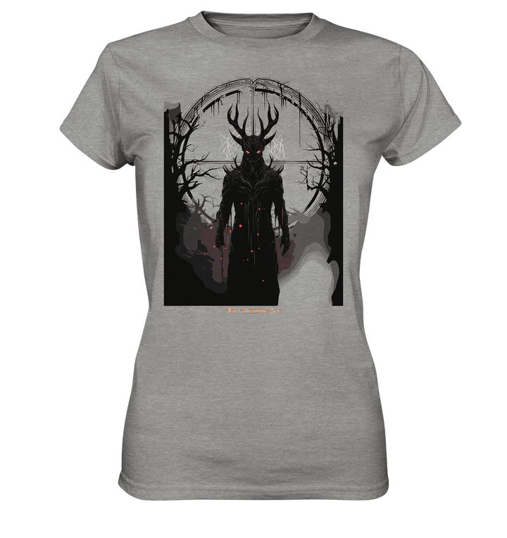 Drawing of Demonic Sigil Eerie Mystical Art - Ladies Premium Shirt | Lady - Shirts | Dark Shadows Arts