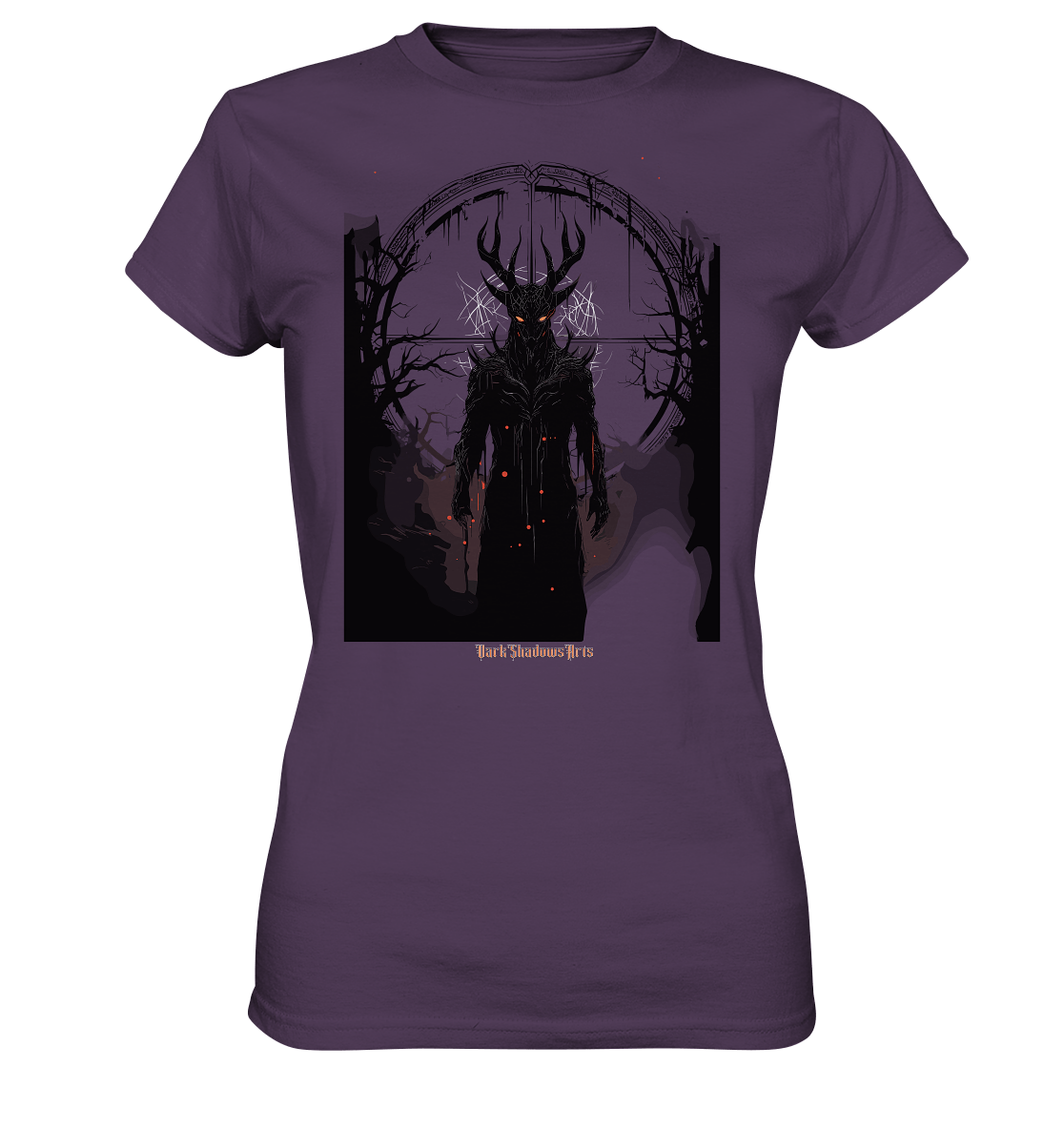 Drawing of Demonic Sigil Eerie Mystical Art - Ladies Premium Shirt | Lady - Shirts | Dark Shadows Arts