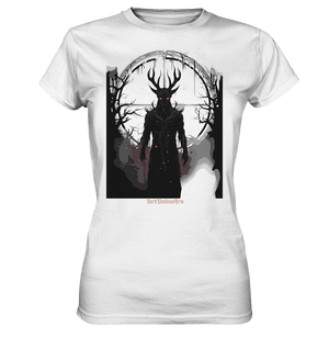 Drawing of Demonic Sigil Eerie Mystical Art - Ladies Premium Shirt | Lady - Shirts | Dark Shadows Arts