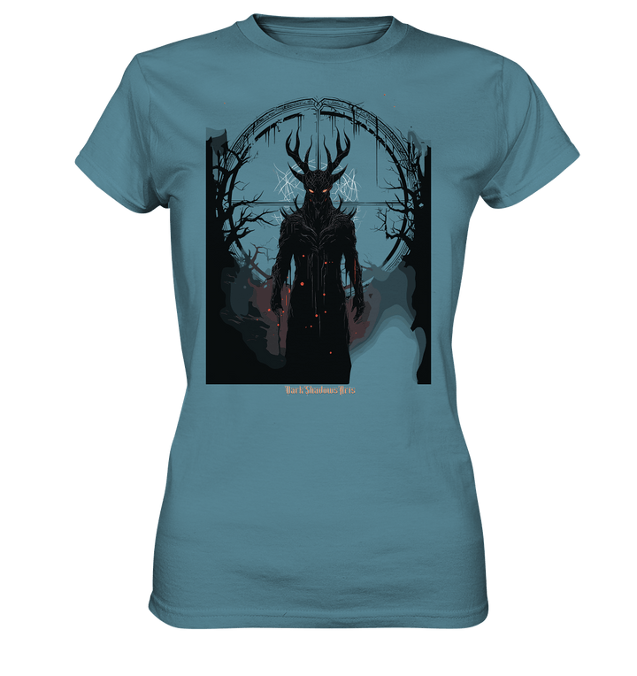 Drawing of Demonic Sigil Eerie Mystical Art - Ladies Premium Shirt | Lady - Shirts | Dark Shadows Arts