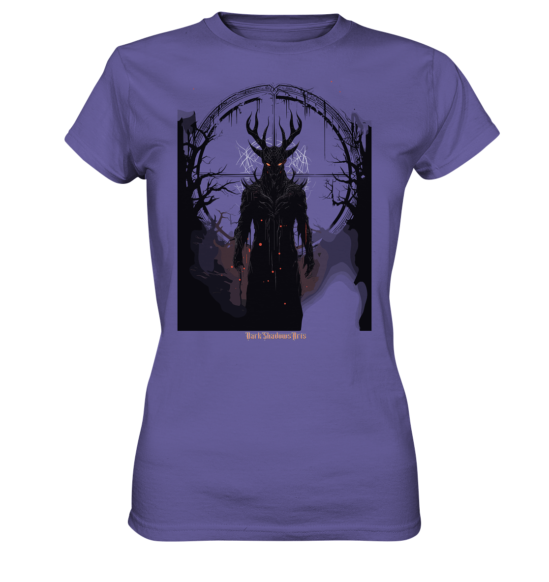 Drawing of Demonic Sigil Eerie Mystical Art - Ladies Premium Shirt | Lady - Shirts | Dark Shadows Arts