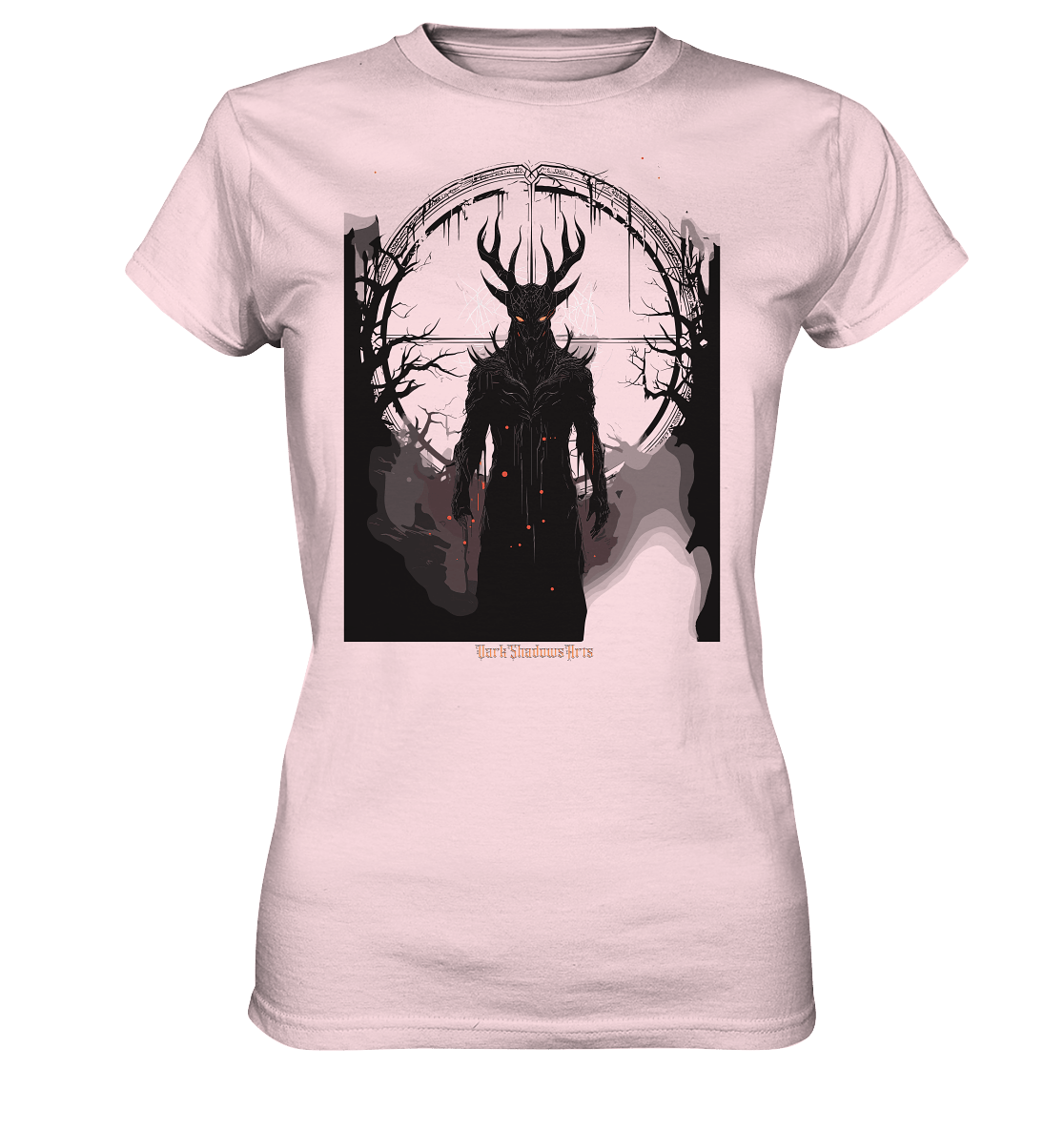 Drawing of Demonic Sigil Eerie Mystical Art - Ladies Premium Shirt | Lady - Shirts | Dark Shadows Arts