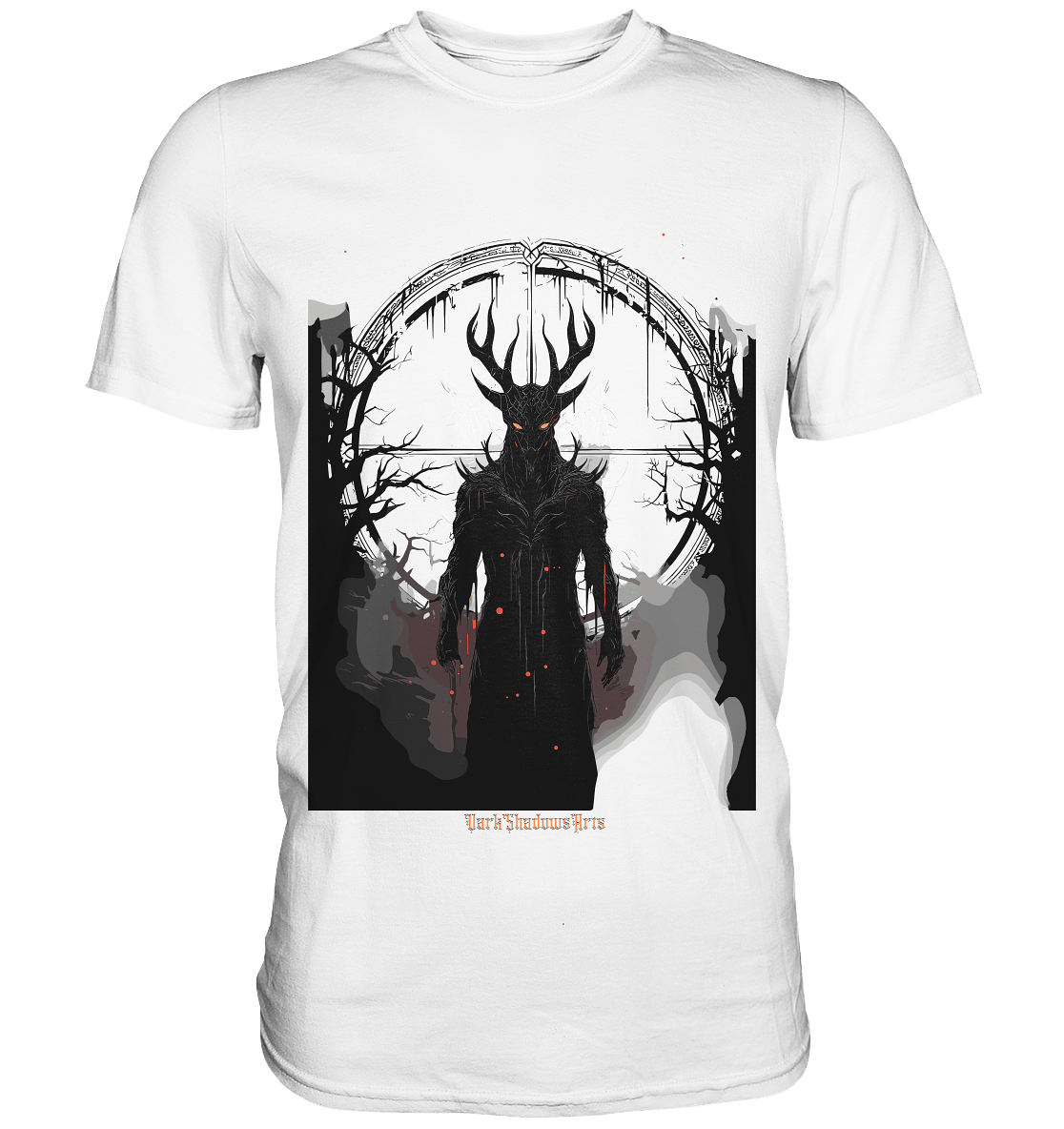 Drawing of Demonic Sigil Eerie Mystical Art - Premium Shirt | Unisex - Shirts | Dark Shadows Arts