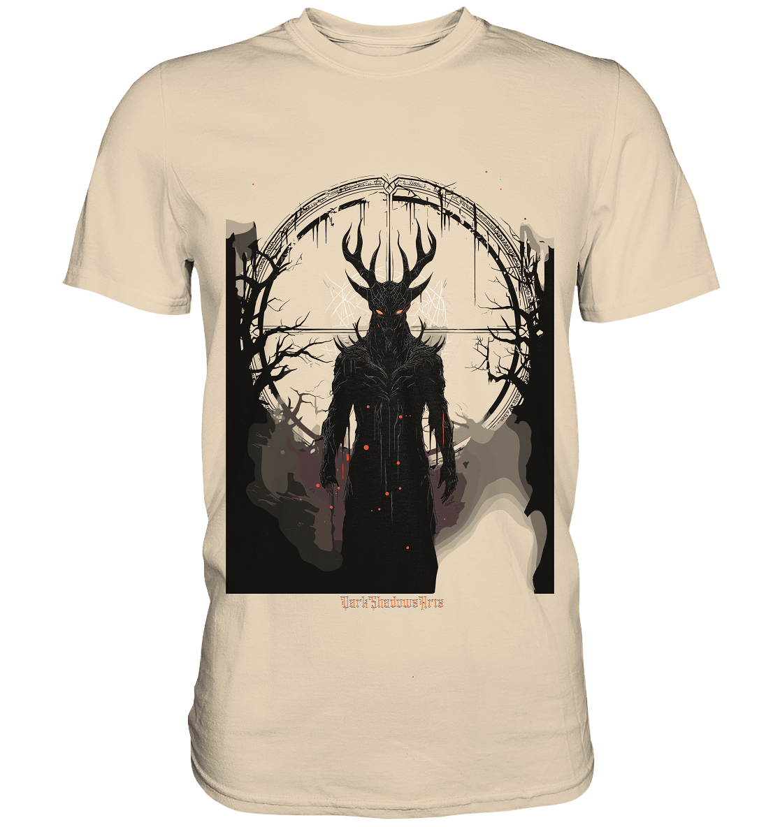 Drawing of Demonic Sigil Eerie Mystical Art - Premium Shirt | Unisex - Shirts | Dark Shadows Arts